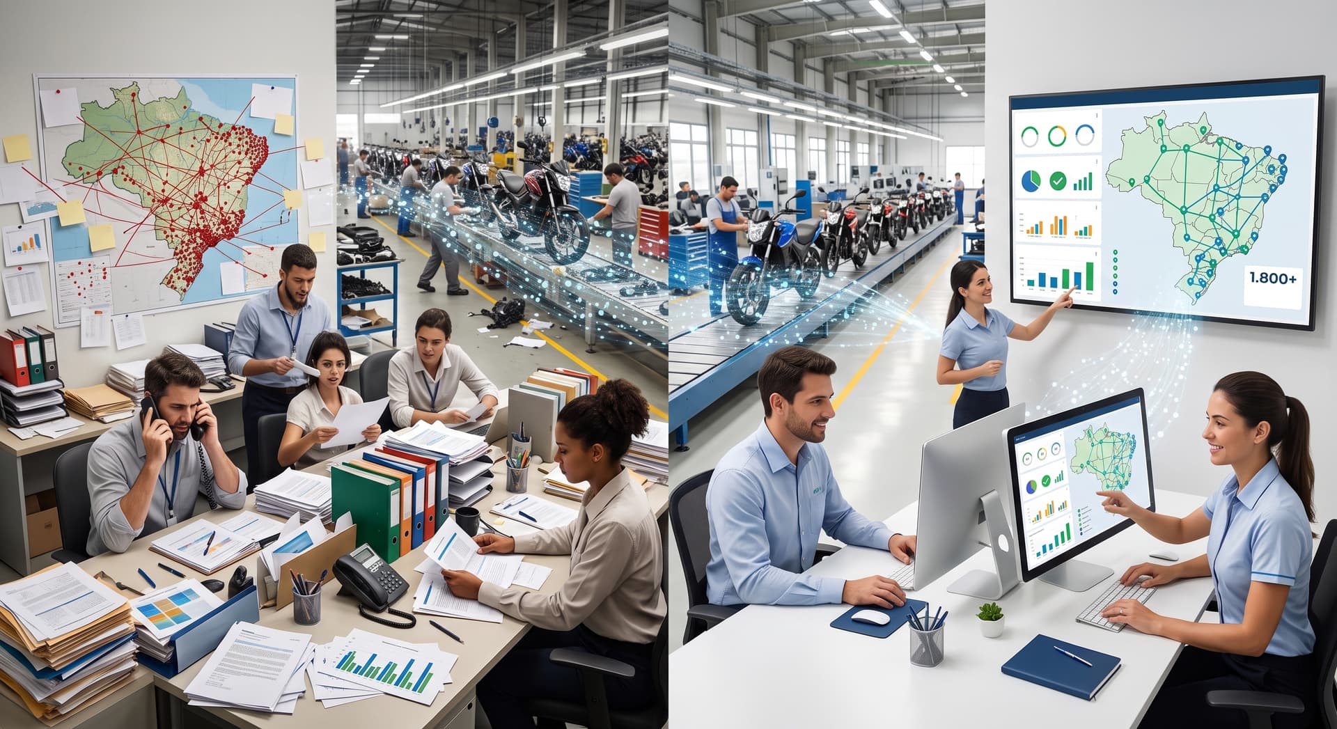 Ilustracao do case Montadora e Distribuidora Automotiva
