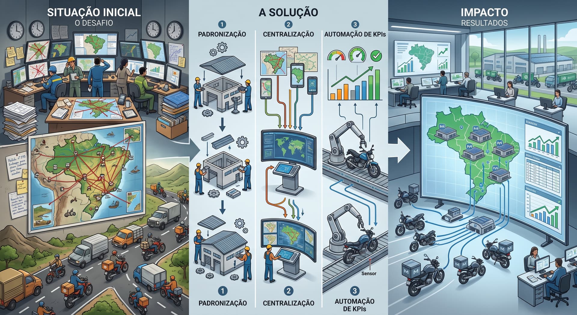 Ilustracao do case Gigante do E-commerce