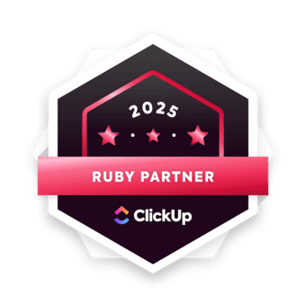 Logo Ruby Partner do ClickUp